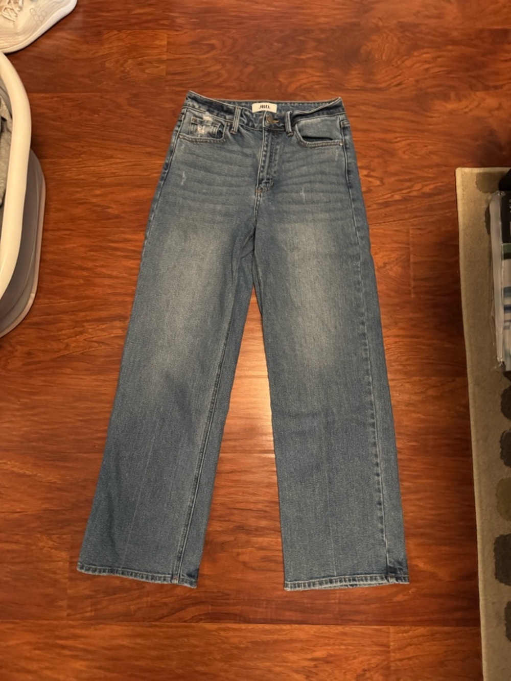 JBD. Bohme Straight Leg Jeans in Medium Wash Blue